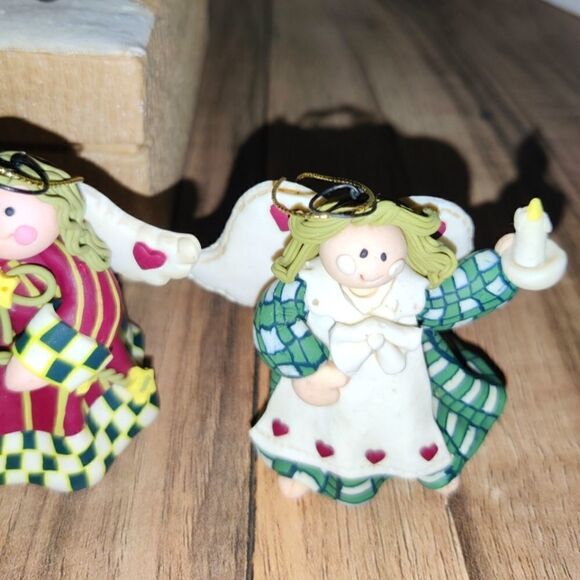 Christmas Ornament Set Of 5 Handcrafted Ornaments In Storage Box - Picture 7 of 8